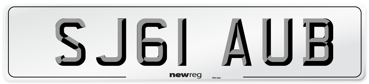 SJ61 AUB Number Plate from New Reg